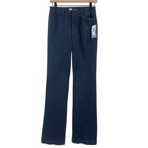 OLD NAVY Trouser Jeans SZ 2 Regular NWT Dark Wash Denim Stretch Business Casual